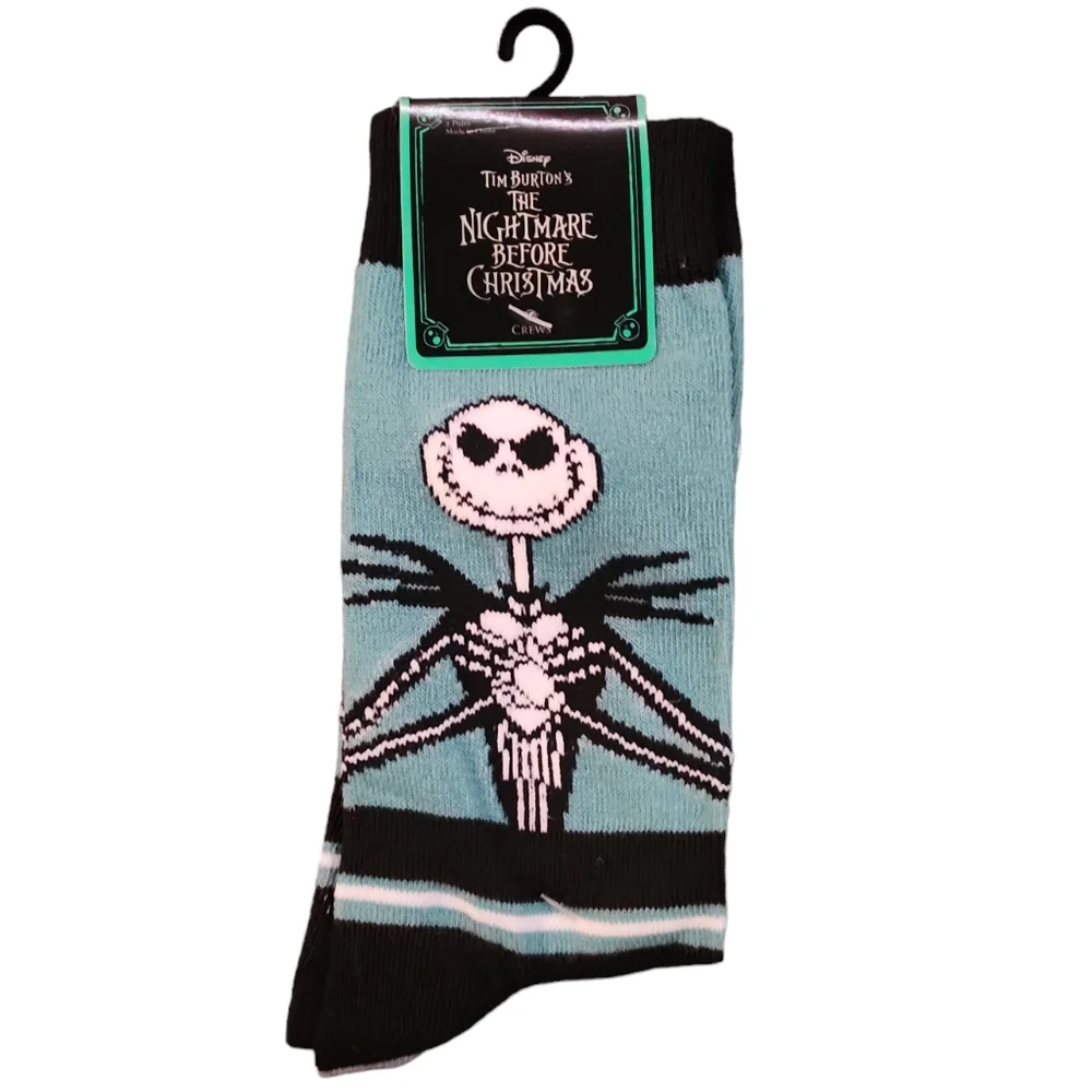 Disney Tim Burtons The Nightmare Before Christmas Socks 2 pair Size (6 1/2 -12).